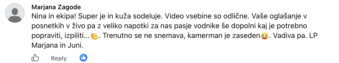 Mnenje — Marjana Zagode