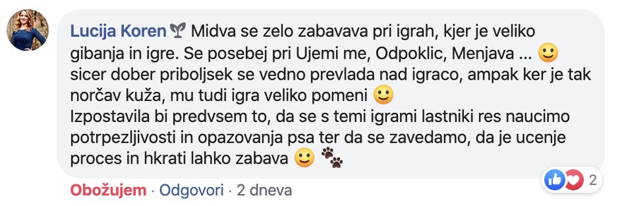 Mnenje Lucije Koren