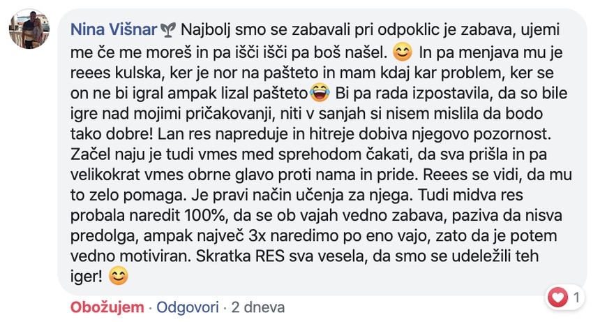 Mnenje Nine Višnar